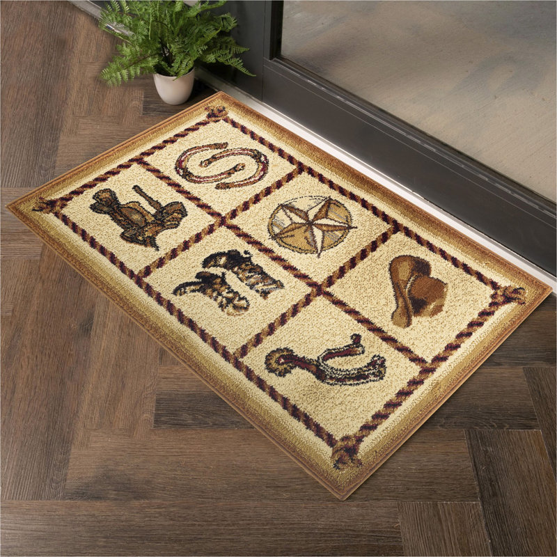 Tapis sud-ouest Tribal, Rectangle 7 pi 10 po x 10 pi 3 po