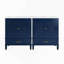 Ensemble de meuble-lavabo 60 po avec lavabo double 60 po, 2 armoires avec organisateurs de porte, 2 tiroirs, bleu-129184089