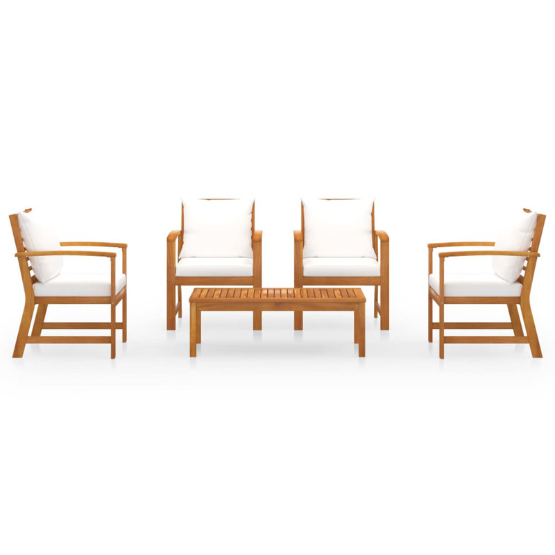 Méridienne 5 pièces avec coussins Klakki, Crème, Brun