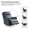 Fauteuil inclinable électrique pivotant en cuir de style Mid-Century de 29,25 po Valori-104310580