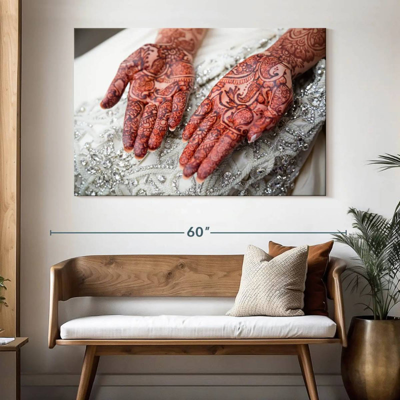 Adella Henna Bride Tattoo, 34" H x 51" W