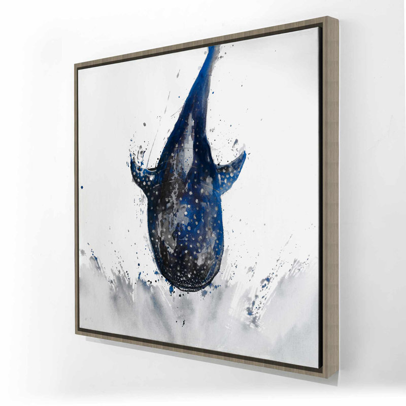 Shark Whale - Marine Animals Framed Canvas for Home Decor