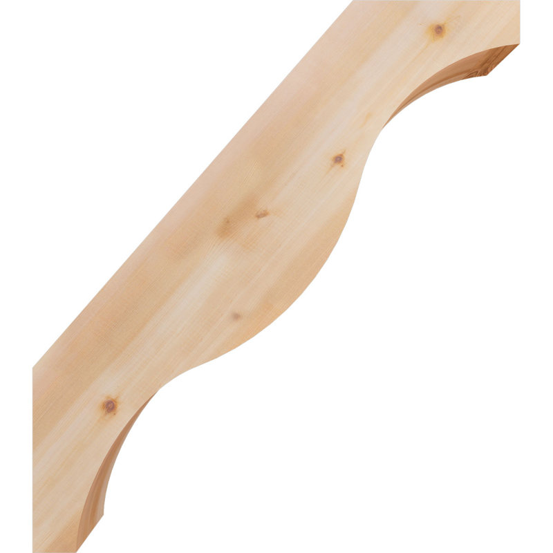 Funston Knee Brace, Western Red Cedar, Smooth, 34" H x 5.5" W x 30" D