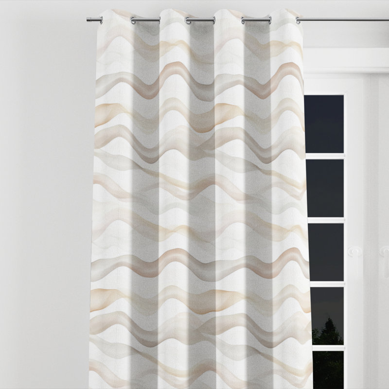 Rideaux Modern Modern, L 52 po x L 90 po, Œillets argentés