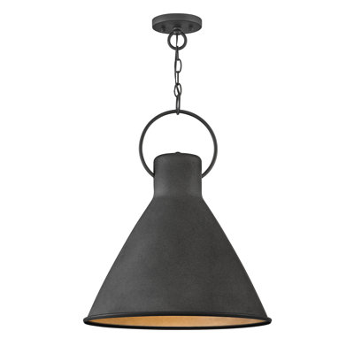 Luminaire suspendu conique à 1 lumière Dax