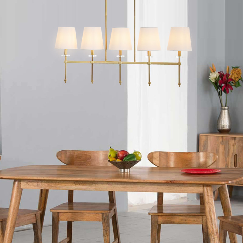 Luminaire suspendu pour îlot de cuisine 5 lumières Empire