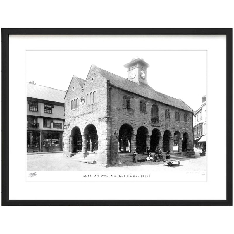 Ross-on-Wye, Market House C1878 1 Piece Single Picture Frame Wall Art, 45cm H x 60cm W x 2.3cm D