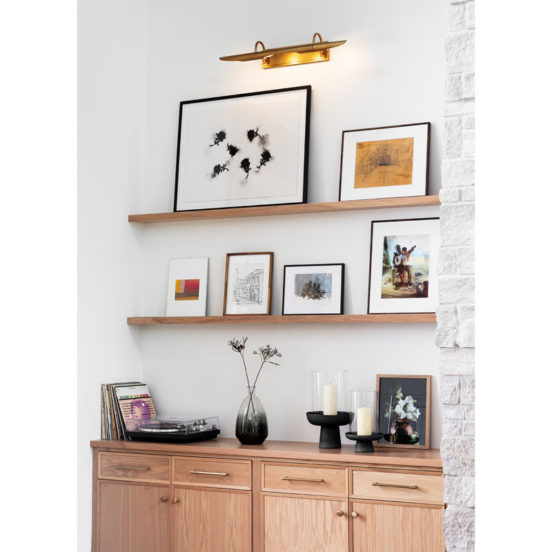 Redford Picture Light Large, Natural Brass