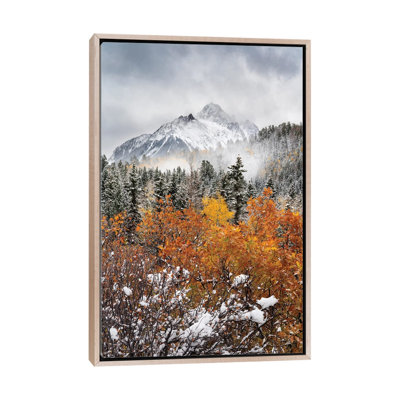 Mount Sneffels Autumn Snowstorm - Colorado's San Juan Mountains Snowy Fall Colors Scenery 1 Piece Wall Art on Canvas