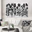 «Black and White Graphic Flowers II», ensemble de 3 reproductions sur toiles tendues-1269819968