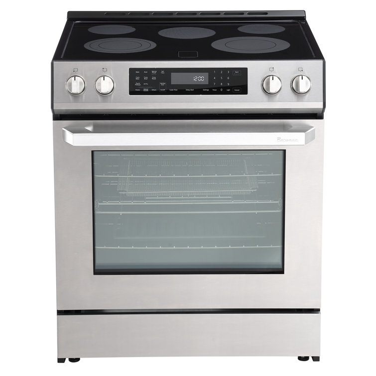 30 Inch Self-Cleaning Electric Range with AirFry and Glass Touch Controls in Stainless Steel