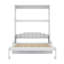 Grand lit escamotable à suspendre au mur avec coussin, cadre de lit pliable en bois se transformant en canapé-1207184314