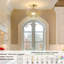 Plafonnier semi-encastré, plafonnier incliné, plafonnier en verre ambré, plafonnier rétro, plafonnier de cuisine, luminaire suspendu pour vestibule dans le vestibule