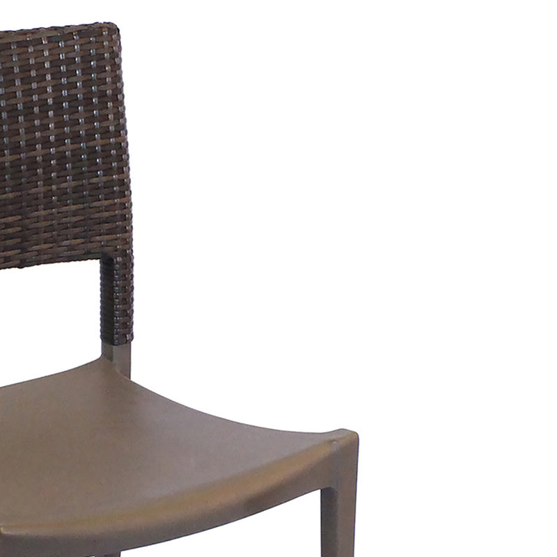 Grosfillex Java Stackable Sidechair, Bronze