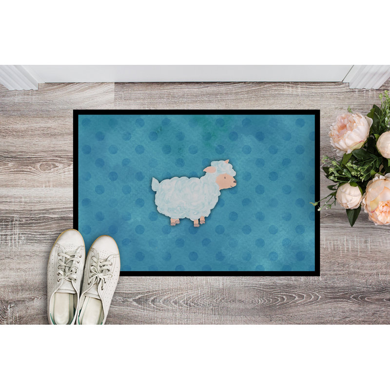 Tapis de porte extérieur anti-dérapant ovin Finney, H 0,2 po x l 36 po x P 24 po