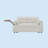 Chenille Loveseat Sleeper Sofa Bed With Storage Armrest, USB Port, Side Table-1922791150