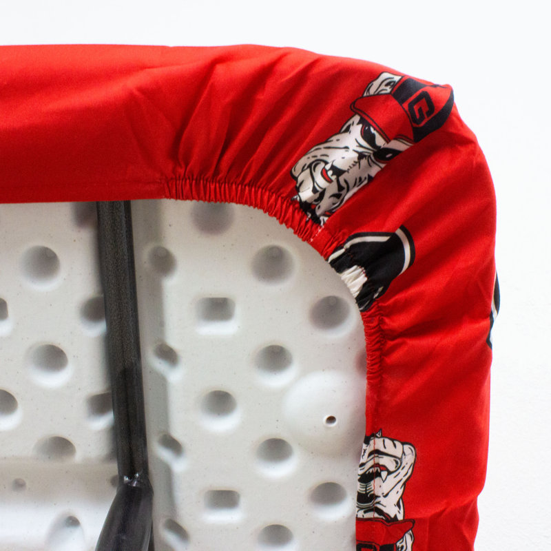 Georgia Bulldogs Red Cotton Fitted Table Cover