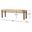 Shona Solid Wood Bench
