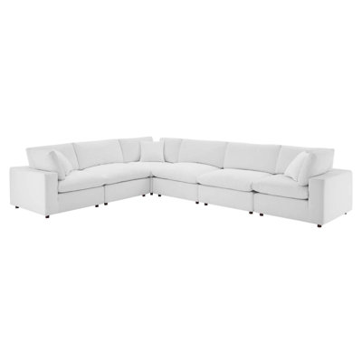Commix Down Filled Overstuffed Velvet 6-Piece Sectional Sofa by Modway