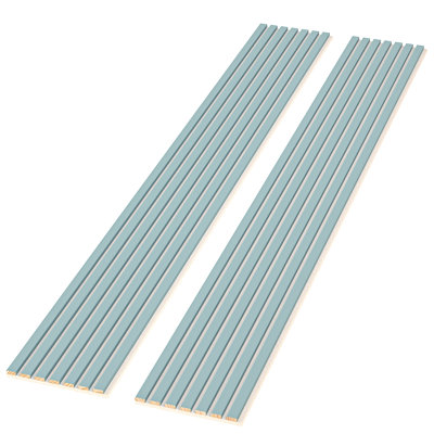 106” L x 12.6” W - 3D Acoustic Soundproof Wood Slat Wall Panel - Decorative Shiplap, Acoustic Wall Tile