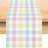 Taleiyah Rectangular Plaid Easter Linen Table Runner