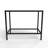 Rectangular Metal Console Sink Set with Glass Vessel Sink and Solid Surface Top - Luminous Collection-102480556-102480548
