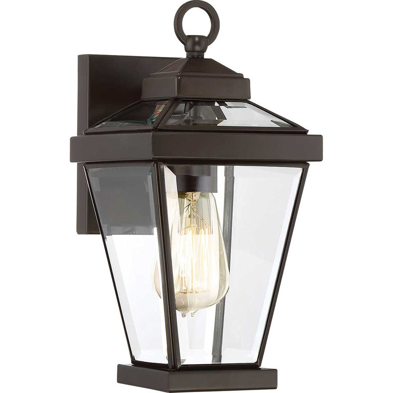Guilbert Bronze Outdoor Wall Lantern, 31.8cm H x 15.3cm W