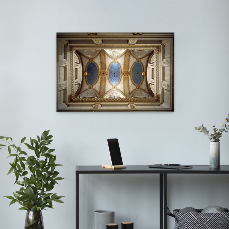 Interiors Of The Marshall Field And Company Building Chicago Cook County Illinois USA by Mark Segal - Wrapped Canvas Print