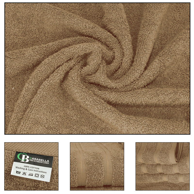 Casabella Luxury Jumbo Bath Sheet, Truffle