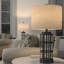 Lampe de table en verre