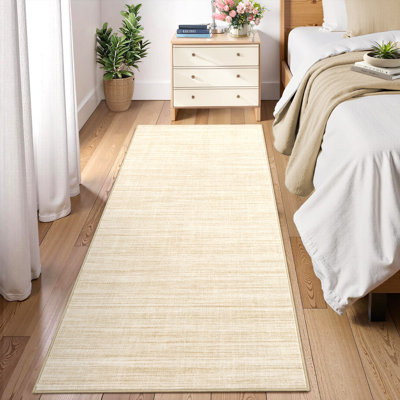Tapis lavable à la machine avec envers en TPR antidérapant, tapis minimaliste pour salon
