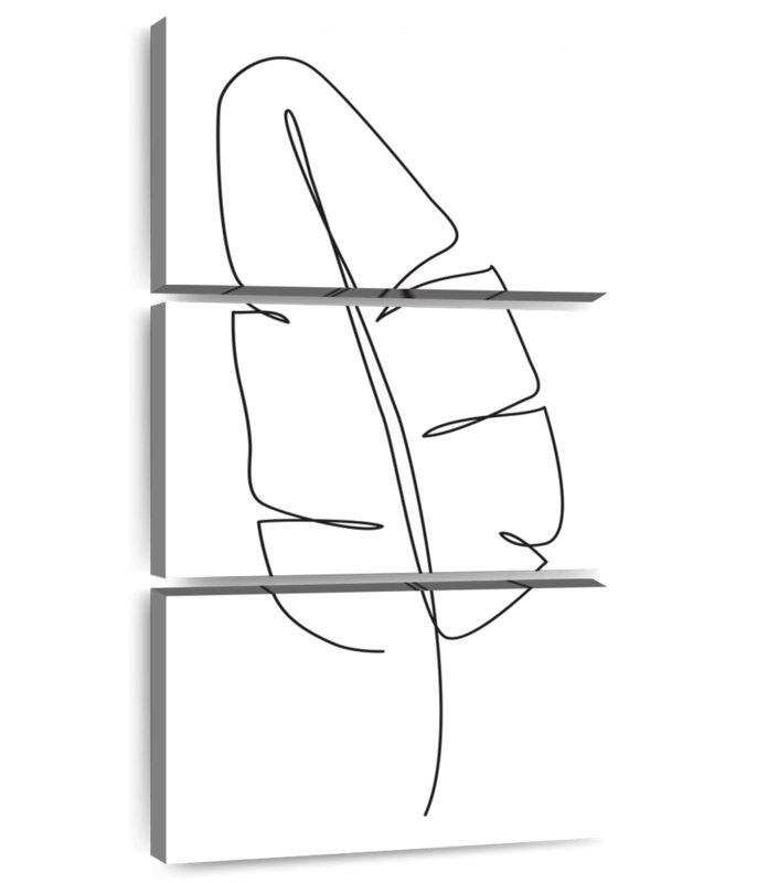 Minimal Banana Leaf, 62" H x 30" W