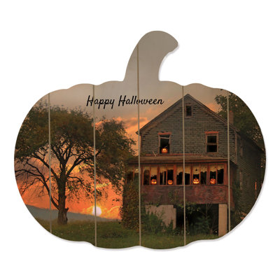 «Happy Halloween» par Lori Deiter - impression sur bois