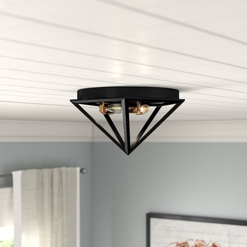 Addison Flush Mount, Antique Brass