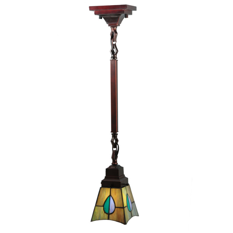 Mackintosh Leaf 1 - Light Pendant, 29" H x 5" W x 5" D