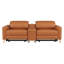 Causeuse en cuir fleur Tawanne