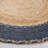 Ajeesh Natural Fiber Hand Loomed Jute/Cotton Rug in Natural/Navy-404358938