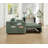 57" 3 In 1 Convertible Sleeper Sofa Bed with two cup holders, Futon Couch with Side Pocket, Usb-1456902296
