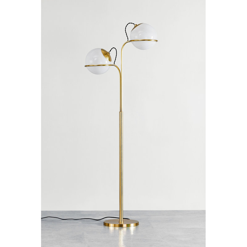 Lampe sur pied 2 lumières Hingham