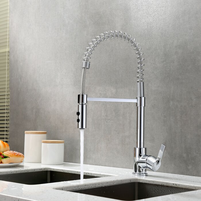 Luxier Pull Down Single Handle Kitchen Faucet & Reviews | Wayfair