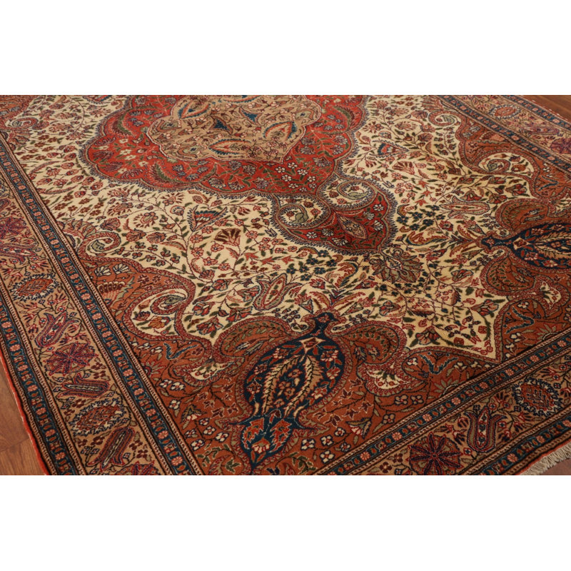 Tapis turc Anatolian floral fait à la main 6 x 10