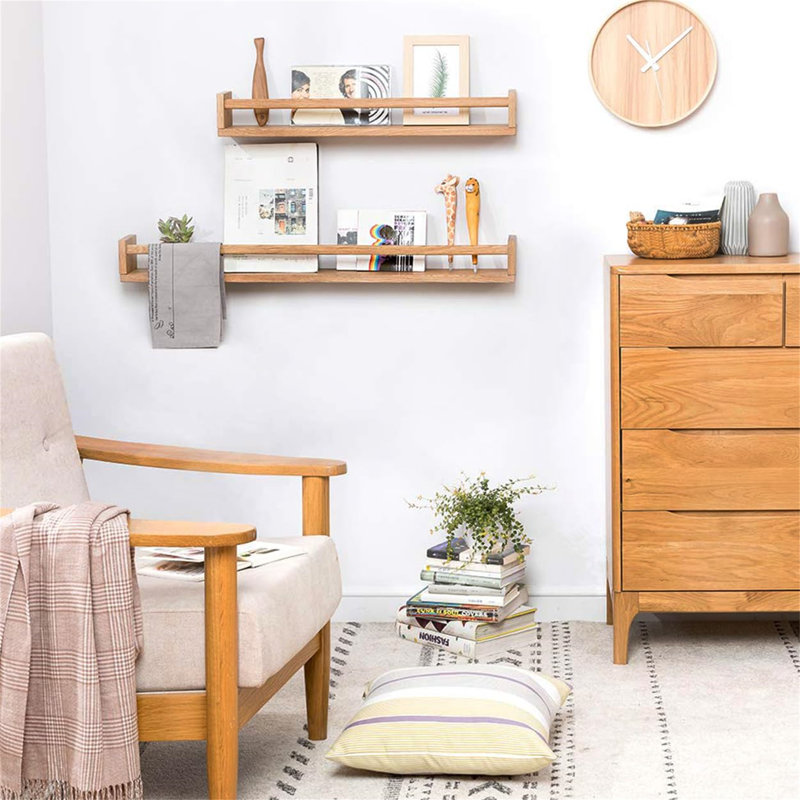 Pickell Floating Shelf, 8.5cm H x 40cm W x 11cm D
