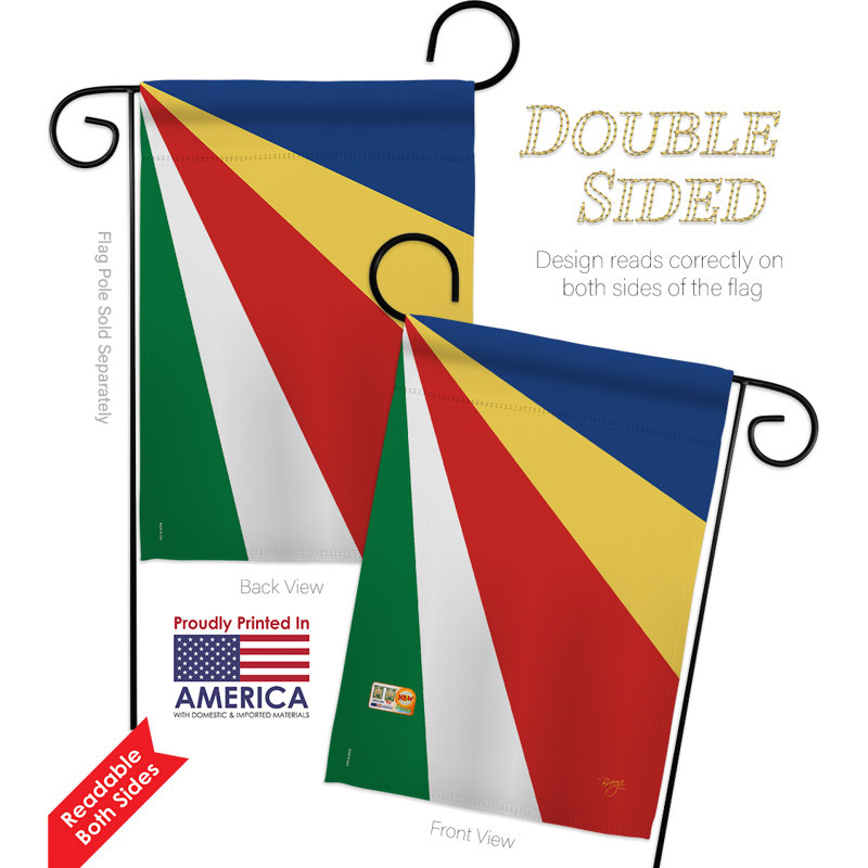Double Sided 18.5'' H x 13'' W Polyester Flag Set