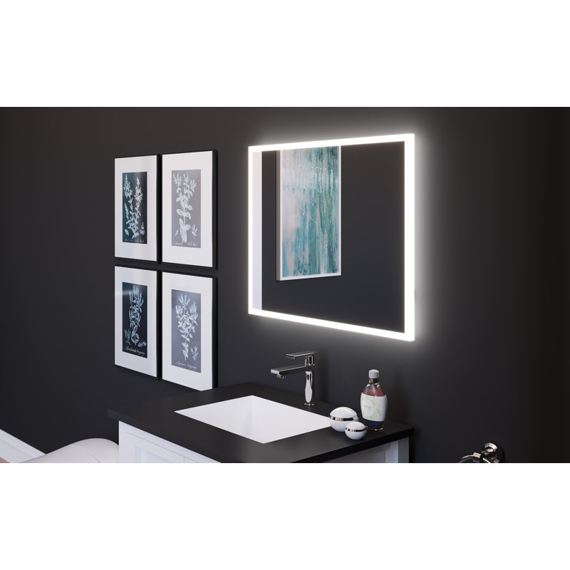 Jessalyn 24" x 30" Voice Control Smart LED Light Bathroom Vanity Mirror