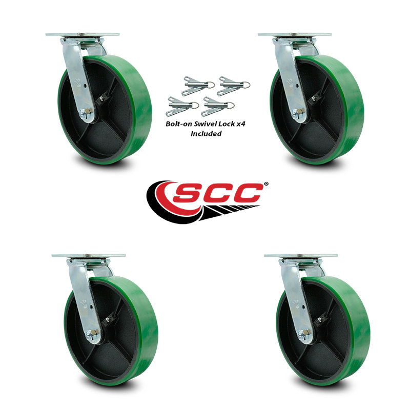 Poly sur roulettes en fonte, Vert