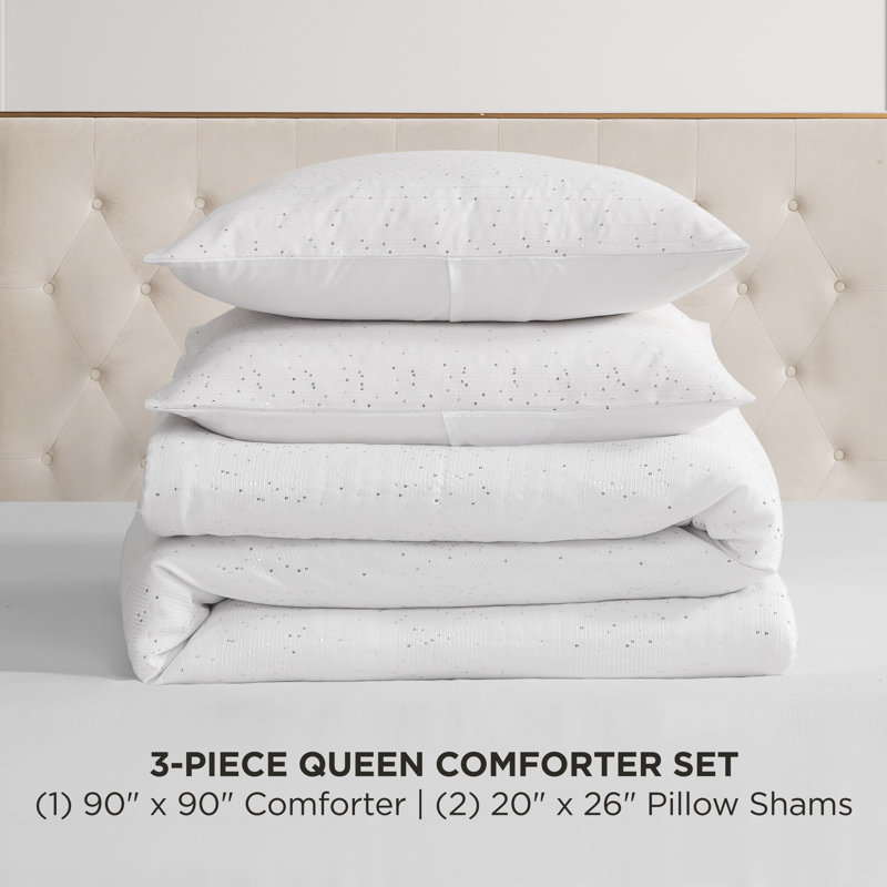 Juicy Couture Queenie Sequin Comforter Sets, Queen Comforter + 2 Standard Pillow Shams