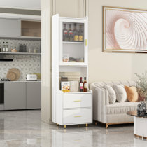 Ihlen Pull Out Pantry Latitude Run Finish: White