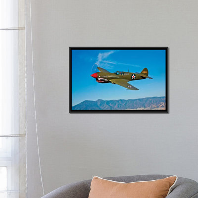 «A Curtiss P-40E Warhawk», reproduction de photo sur toile