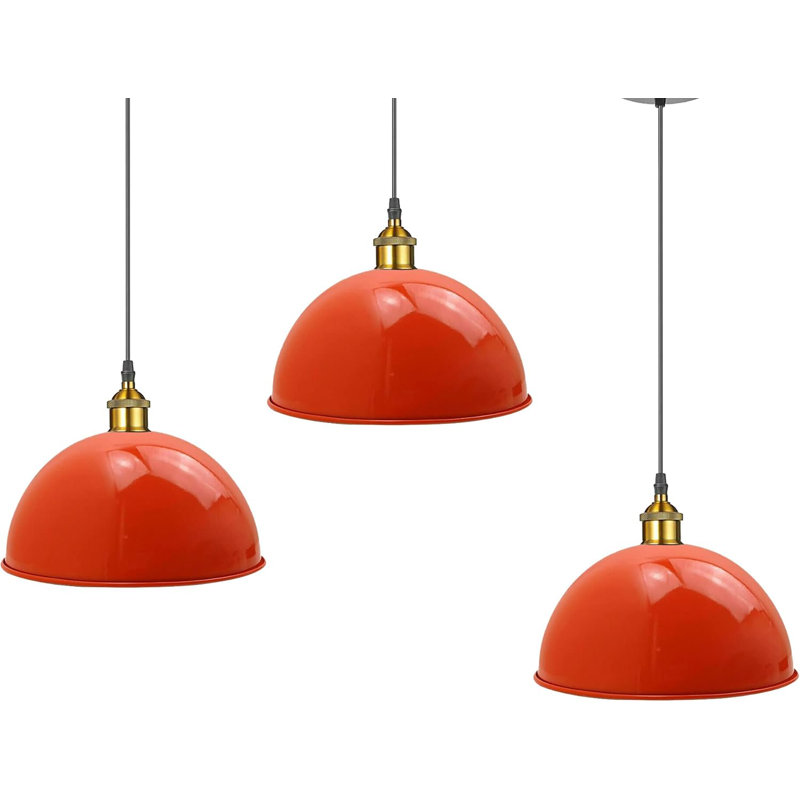 Lorenza 1 - Light White Single Pendant, Orange