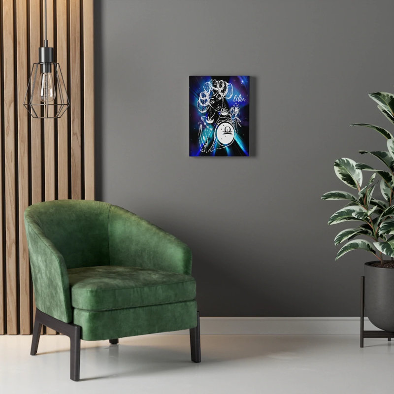 Libra Zodiac Horoscope - Wrapped Canvas Print, 76cm H x 61cm W
